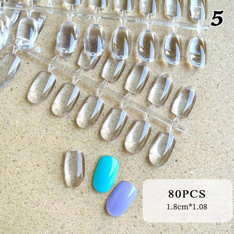 Clear Solid Oval Triangle Square Shape Nail Tools Nail Table Color Card Display Diy Manicure Nail Tips Practice Tools