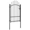 VidaXL Garden Gate Terrace Gate Patio Door Garden Security Barrier Backyard Gate 146320