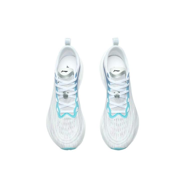 Li Ning Super Light 18 Slip Resistant, Abrasion Resistant, Rebound Low top Running Shoes Men's White Blue Purple ARMR007-6