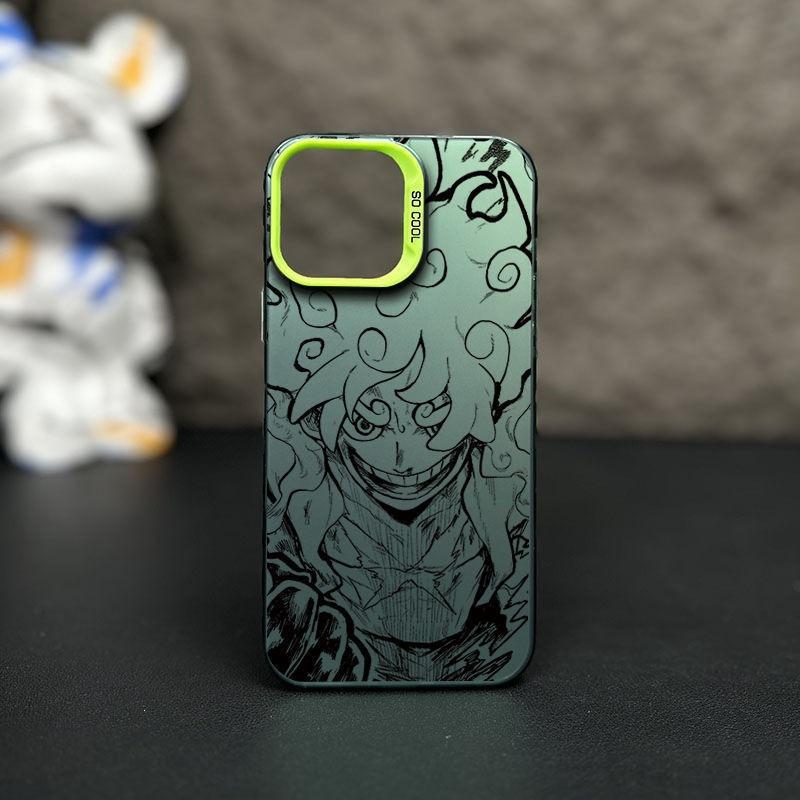Sketch ONE PIECE metal button IMD for Apple 14promax mobile phone case iphone13/12/8 creative