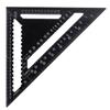 12inch Metric Aluminum Alloy Triangle Angle Ruler Protractor Woodworking Measurement Tool 30cm Quick Read Square Layout Gauge