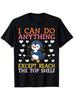 Vintage Graphic 100 Cotton TShirt Penguin I Can Do Anything Except Reach The Top Shelf Summer