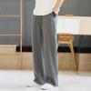 Thin Cotton Imitation Linen Casual Pants Men's Summer Men's Large Size Straight Men's Long Pants