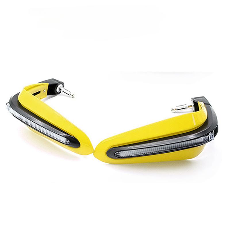 Motorcycle Hand Guard Shield Motorbike Turn Signal Lights Covers LED Flashing Waterproof Protector Dirt Bike Enduro Handguard