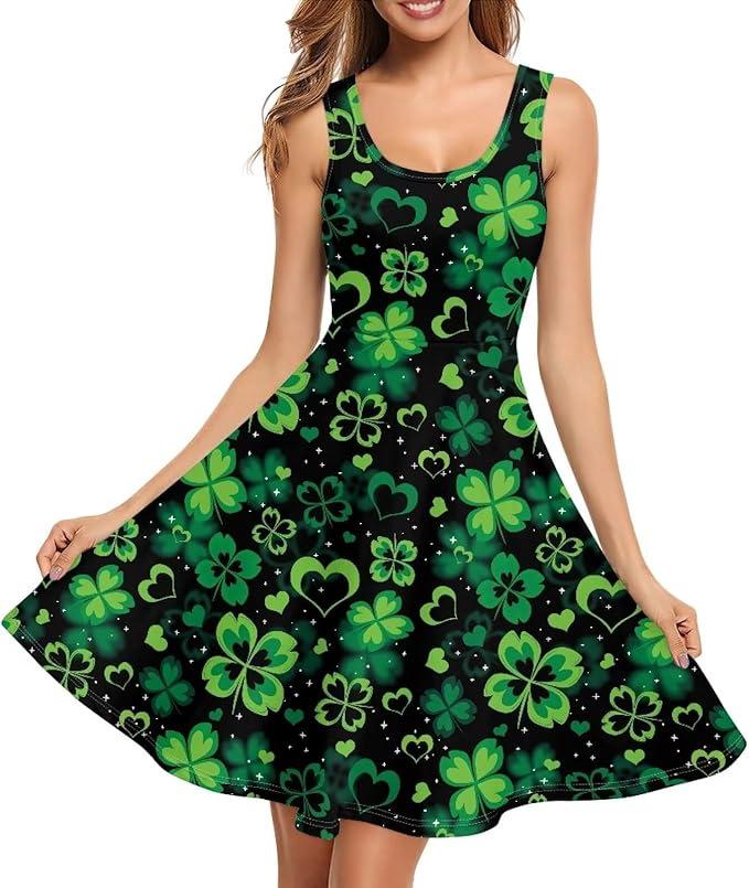 Summer Dress Casual Sleeveless Vest Cotton Skating Vest Short Medium and Long Dress