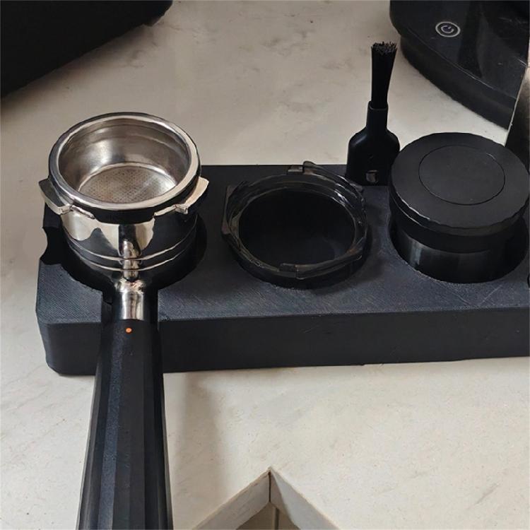 Ergonomic Portafilter Support Stand For Streamlined Coffee Making Process And Minimal Maintenance
