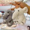 Soft Plush Stuffed Keychain Polyester Animal Bag Pendant Elephant Keyring  Backpack Decoration