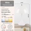 Denmark Style Mushroom Table Lamp: Slim Waist, Dimmable Touch Night Light for Bedroom