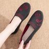 Women's Old Beijing Cloth Shoes: Soft Sole, Non-Slip, Slip-On Casual Sneakers for Middle-Aged and Elderly Mothers In Spring and Autumn.