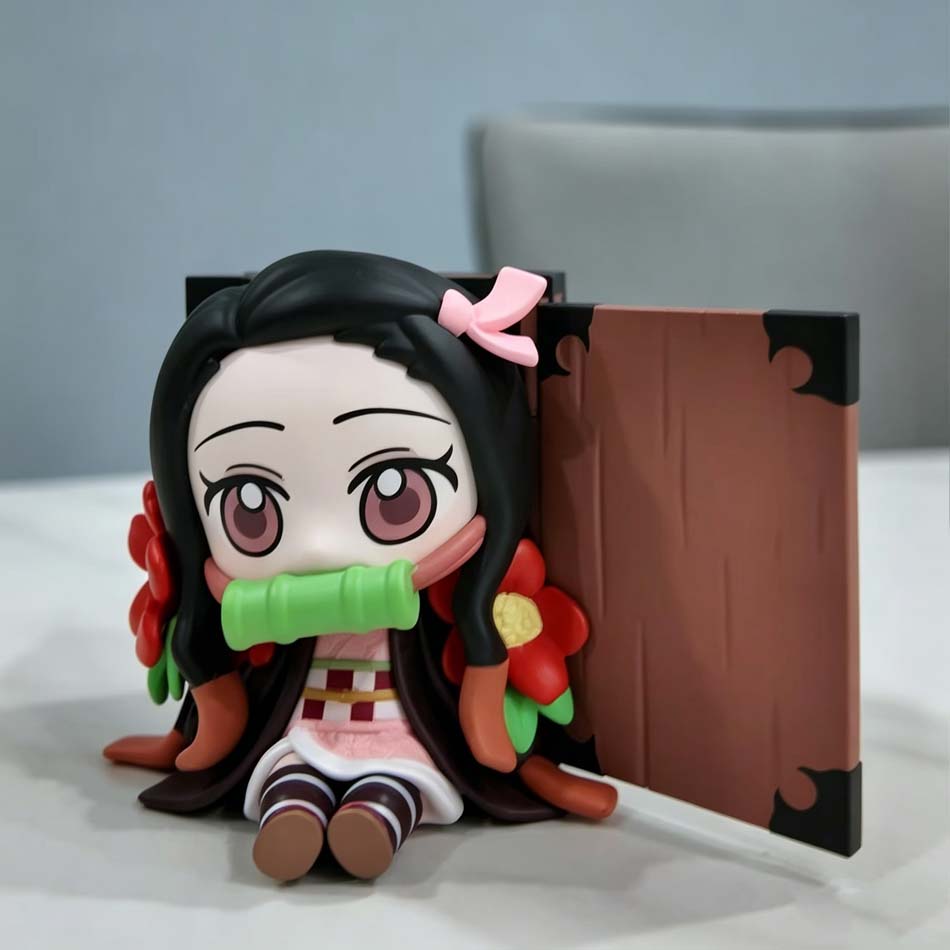 Demon Slayer Tanjiro Kamado Nezuko Anime Cartoon Figur Blind Box Kreative Personalisierte Statue Modell Ornament Überraschungsgeschenkbox
