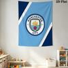 Sacred MCFC BadgeWall Hanging Printed Fabric Blanket Decorative Tapestries for Bedroom Living Room Home Decor