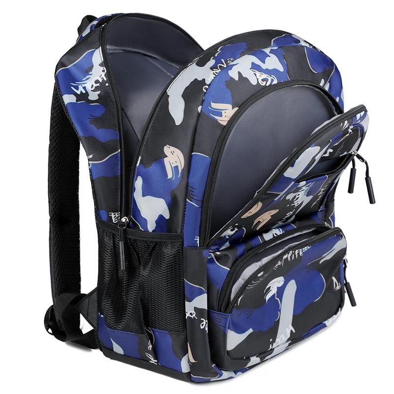 15 Zoll Multifunktionaler Rucksack Modischer Waschbarer Oxford-Stoff Computertasche Grau Orange Blaugrün Studentenrucksack Unisex