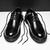 British Leather Shoes Leather Men's Casual Single Shoes Handmade Shoes Stitched Casual Leather Shoes