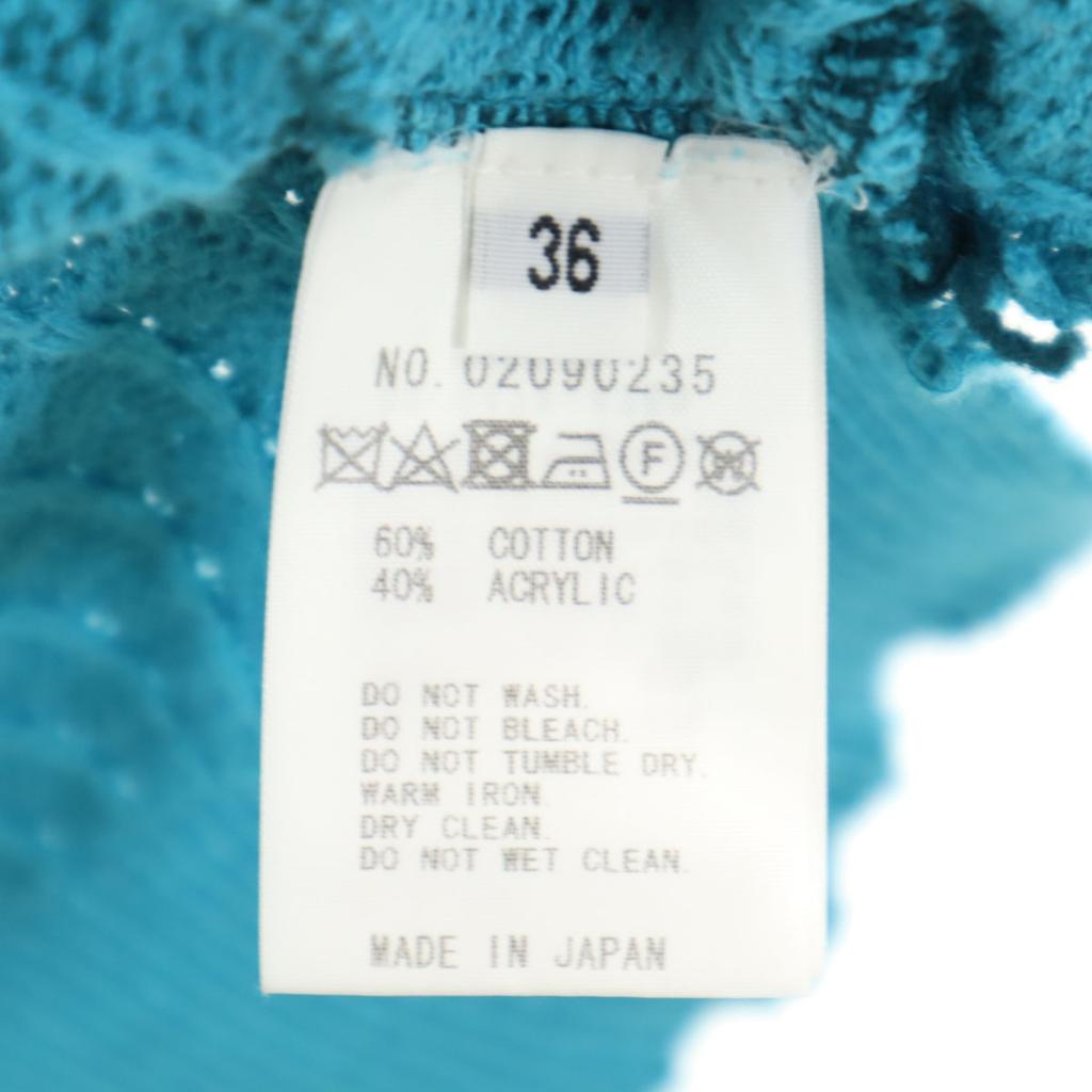 FACTOTUM made in Japan By color Kurzarmpullover 36 Blau Strick Herren Gebraucht