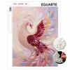5D Pearl Kit Pink Peacock Design DIY Enamel Ornaments for Home Wall Decoration Stress Relief Handmade Gift Frameless