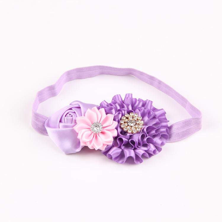 New children's hair band hair accessories newborn hair band lace flower baby headwear