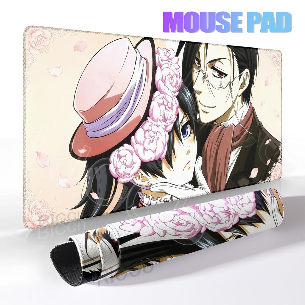 PC Black Butler Mouse Pad Game Player Computer Accessories Table Pad Laptop Keyboard Pad Large Non-Slip Carpet Anime Mousepad