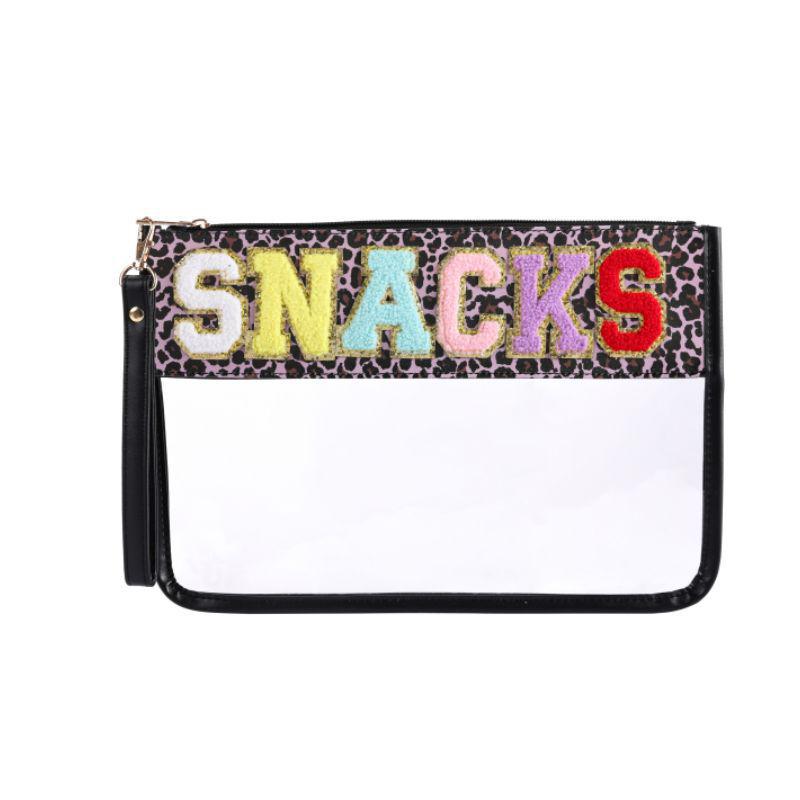 Waterproof PVC Makeup Bag with Embroidered Letter Patch - Large Capacity, Multi-functional for Toiletries & Coin Storage