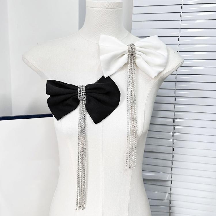 Detachable Wedding Bridal Accessories Versatiles Bowknot  Pattern Adornment for Everyday Outfits and Special Event