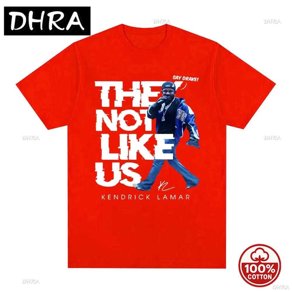 Hot Sale 100cotton Unisexs Oneck Shirt Rapper Kendrick Lamar Womens Summer Fashion Hip Hop Graphics High Quality Luxury Tshirt S