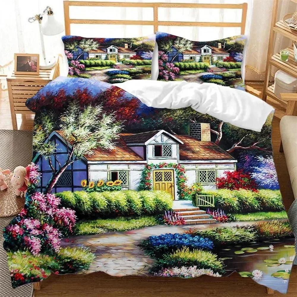 Beautiful Painting 3D NEW Duvet Cover Pillowcase Bedding Set Adult Boy Girl Bedroom Decoration Children Single Double Large