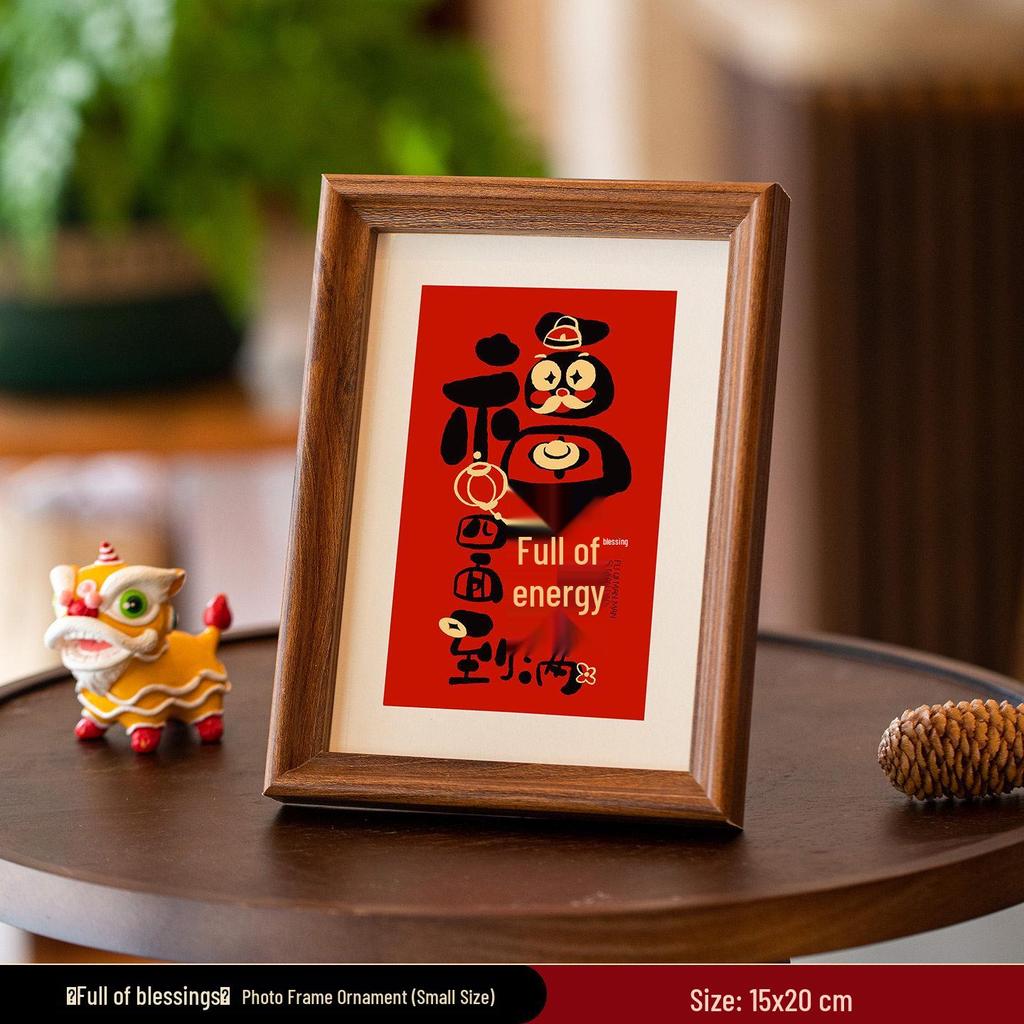 2026 Year of the Horse Photo Frame - New Year Ornament for Desktop & Entrance Decoration, Spring Festival Housewarming Supplies