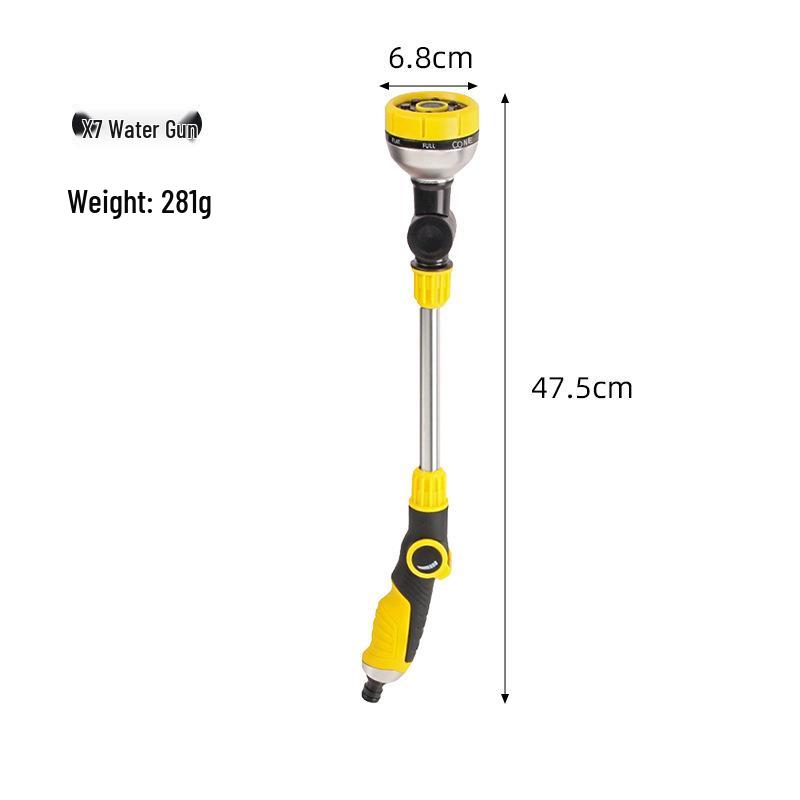 Hochdruck-Wasserpistole mit langem Griff, multifunktional, für Autowäsche und Gartenbewässerung