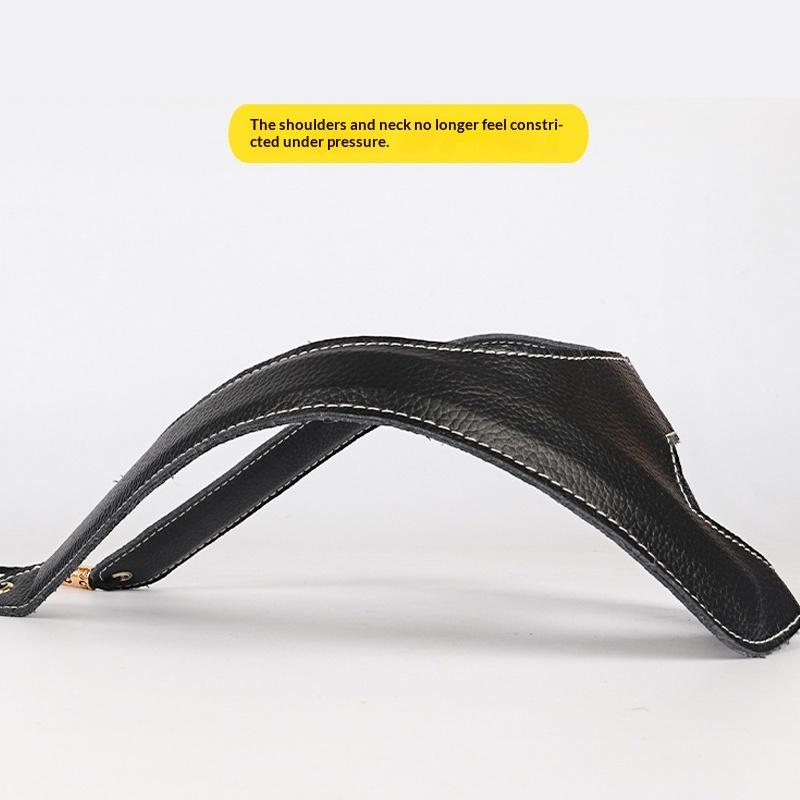 Saxophon-Nackenband Länge Verstellbar PU-Leder Gepolstert Weiche Nackenschlinge Saxophon-Schultergurt für Saxophonzubehör