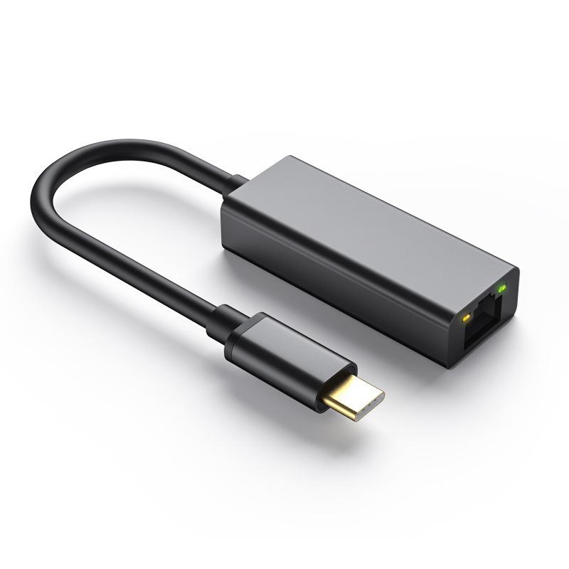 Dual Interface USB-C 3.0 to RJ45 Gigabit Ethernet Adapter for Laptops