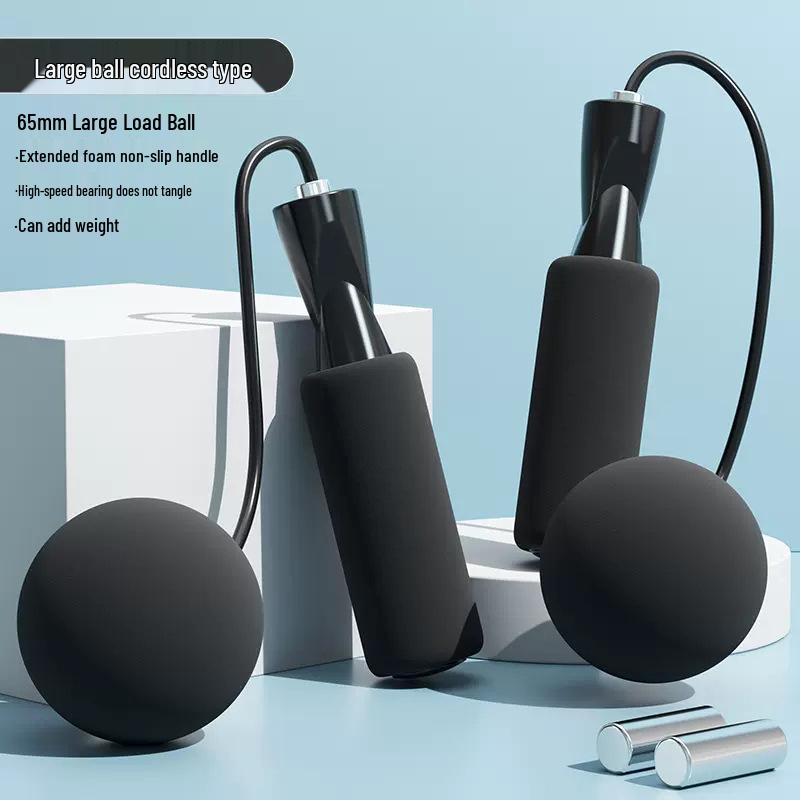 Cordless Weighted Jump Rope - Silent Fat Burning Fitness & Slimming Tool