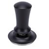 Coffee Tamper Spring Loaded Constant Pressure Stainless Steel Coffee Ground Press Tool Black Flat Bottom 58mm