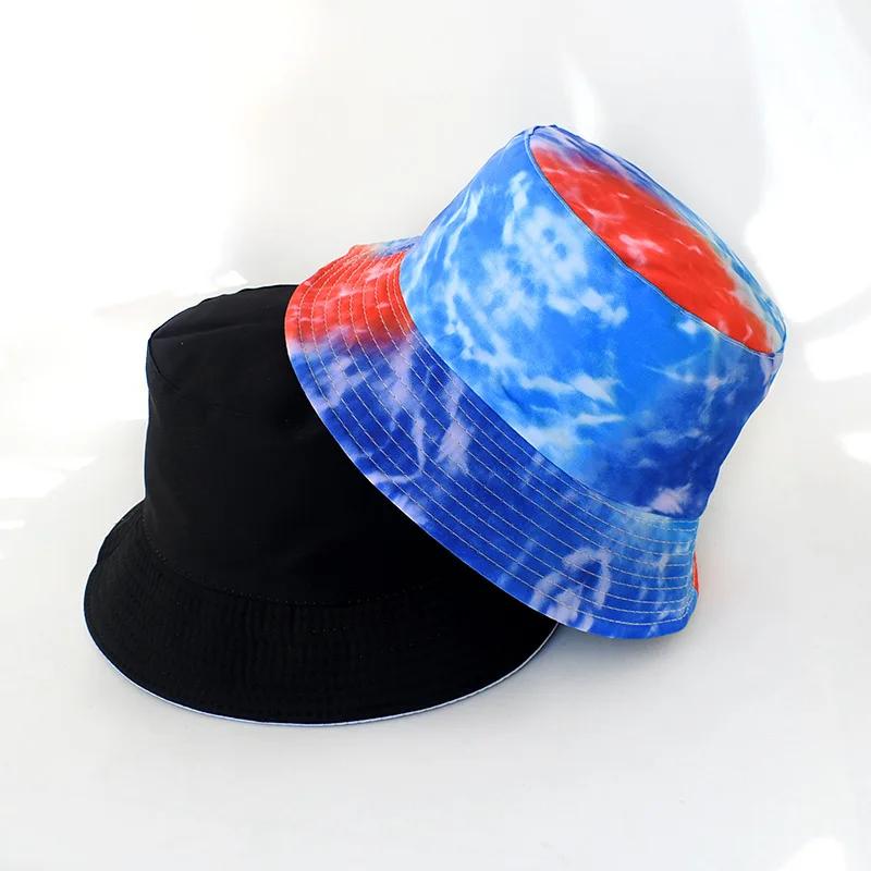 New Street Graffiti  Men's Bucket Hat Double-Sided Hip Hop   Outdoor Women Caps Beach Sun Protect Fishing Unisex Bonnet