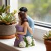 Valentine's Day Couple Rose Aromatherapy Candle Silicone Mold for DIY Home Decor