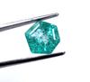 9.65 Carat New Year Offer Green Emerald Hexagon Shape Semi-Transparent Colombia Certified Gemstone SN71