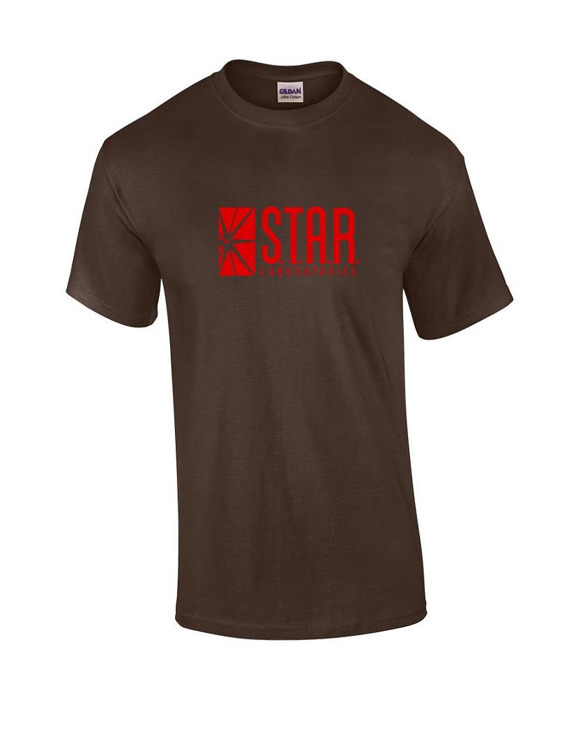 Star Labs Tee Shirt Flash STAR LABORATORIES Superman Comic Brown Red T-Shirt XL