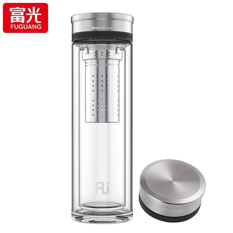 Fuguang Classic Double-Wall Glass Tea Mug