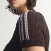 adidas Originals Striped Short Sleeve Slim Fit Round Neck T-Shirt Women Tops KC6480