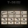 Soviet-style T-26 Light Tank Building Blocks, Military Armored Vehicle Model, Educational Assembly Toy Gift for Kids