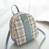 Personalized Contrasting Colors, Fashionable Plaid Backpack, Women's Trendy Single Shoulder Portable Large-capacity Cosmetic Bag