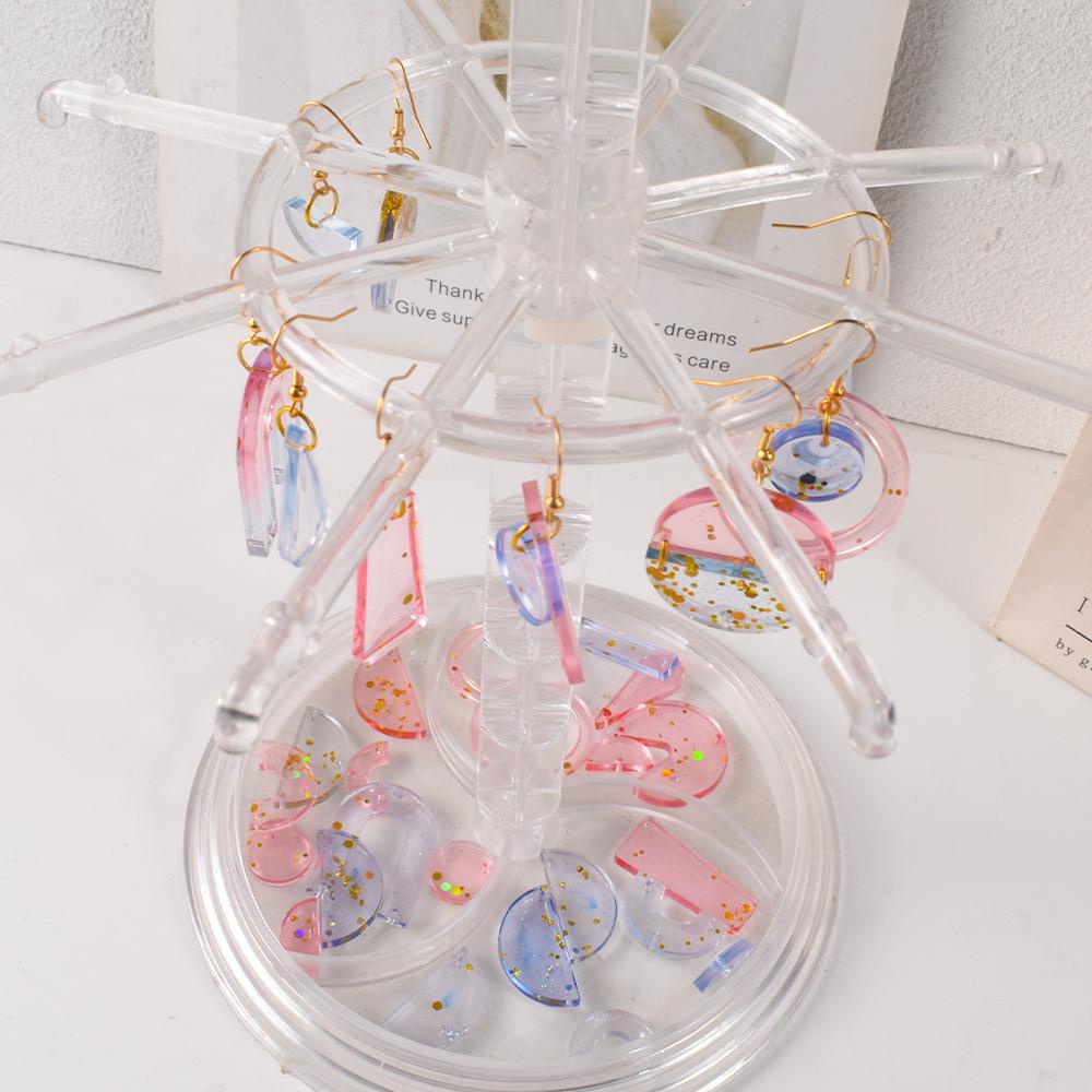 Poppy DIY Silicone Molds for Epoxy Resin: Arched, U-Shaped, Irregular Earrings, Pendants, and Charms.