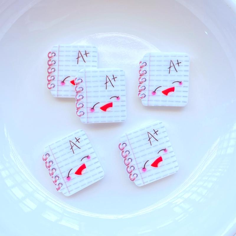 10/20Pcs New Cute Mixed Mini Stationery Series Flat Back Resin Cabochons Scrapbooking DIY Jewelry Craft Decoration Accessorie