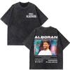 Singer Pablo Alborán Album 2026 Print Washed Vintage T Shirts Men Women Hiphop T Shirts Shortsleeved Casual Oversized T Shirts