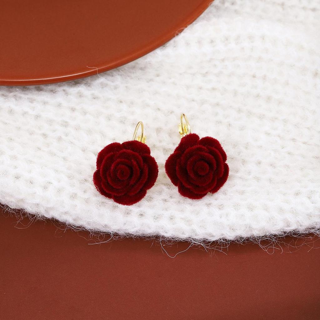 Ankerla Red Bow Heart Earrings: Enhance Skin, Slim Face, Exude Luxury - Perfect for New Year Elegance