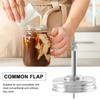 2 Pieces Jar Oil Spout Lid Oil Pour Spout Dispenser Lid Regular Mouth Oil Pour Lid With Caps Compatible With Mason Jar