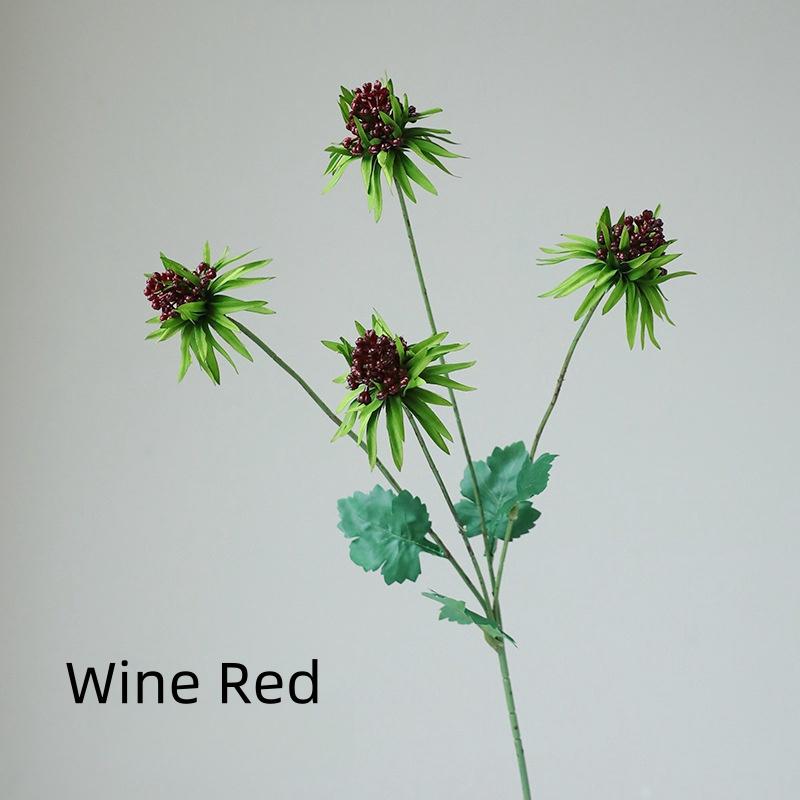 Artificial of Single Branch Multi Grain Fruit Green Plants Living Room Wedding Background Wall Decoration Balcony Decoration Hairpin Material Celery