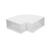 Horizontal 90 Degree Ventilation Elbow for Rectangular Duct 110X55 Mm