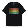 Beliebtes Soundaktives Equalizer El T-Shirt Equalizer Leuchtet Auf Abwärts Led T-Shirt Blinkend Musikaktiviertes Led T-Shirt Männer Frauen T-Shirt