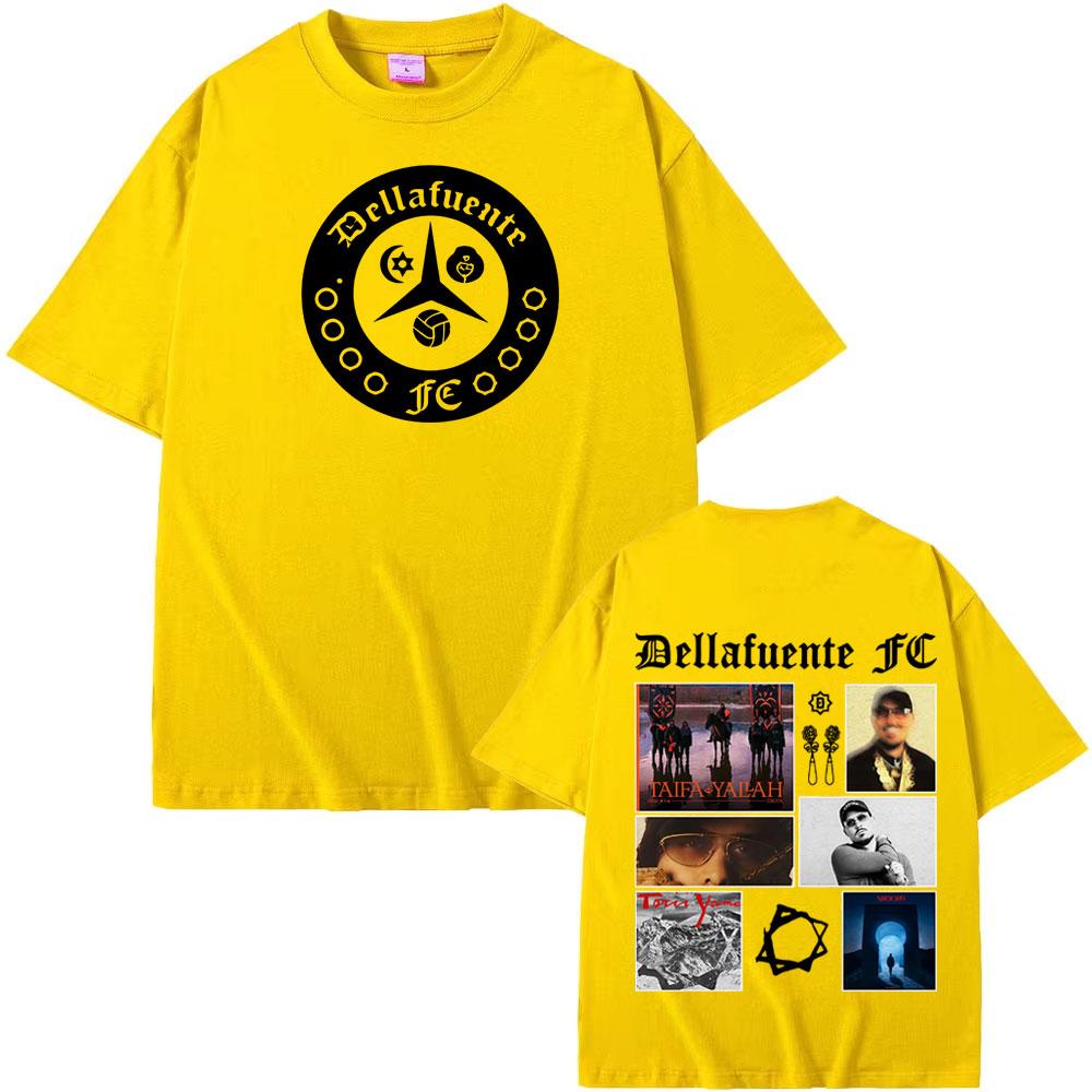 Rapper Dellafuente Tour Hip Hop Style Graphic T Shirt Men's Clothing Vintage Hip Hop Punk T Shirts 100% Cotton Hot Sale T-shirts