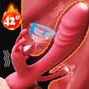 3 In 1 G Spot Rabbit Anal Dildo Vibrator Sex Toy for Women Adult with 10 Vibrating Modes Waterproof Clitoris Massage Stimulator