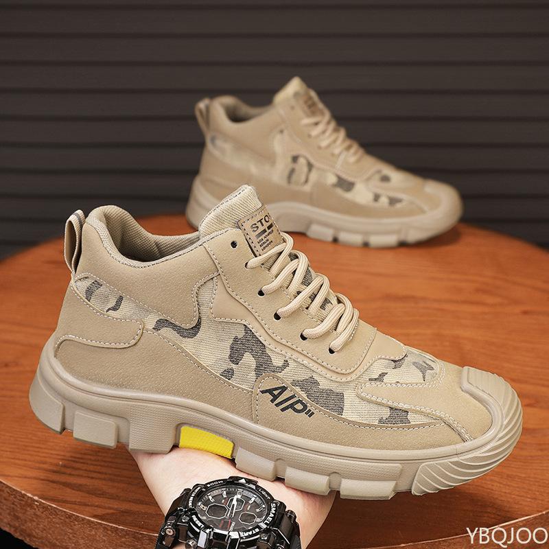 Outdoor Workwear Men'S Shoes New Sports Versatile Sports Anti Slip Wear-Resistant Leisure Hiking Vulcanized Shoes